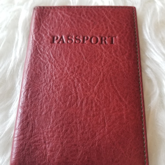Banana Republic Other - Banana Republic Passport Cover Red Leather '06 New